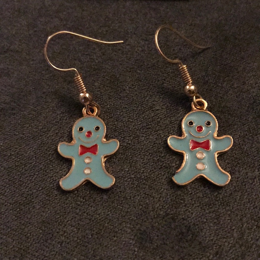 Gingerbread dangle earrings - Picture 3 of 7